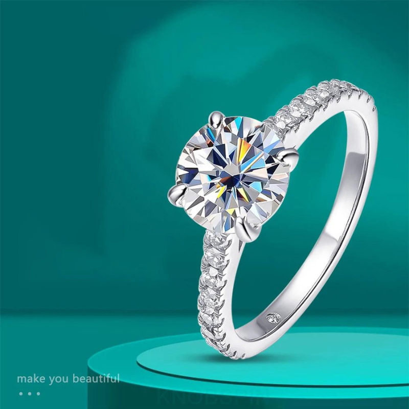 3ct Statement Ring — Moissanite, 925 Silver, detail view