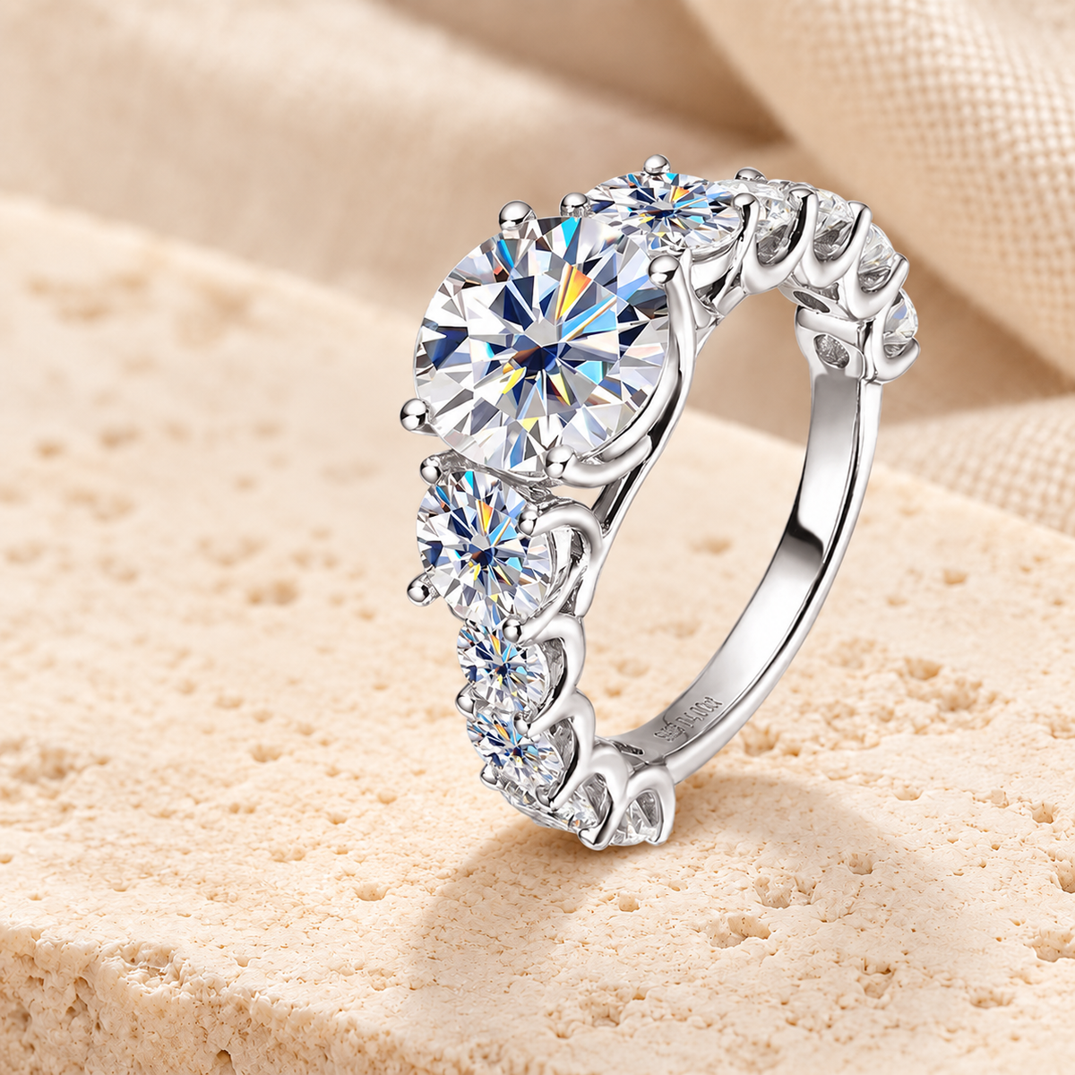 Moissanite Ring & Set Collection — 925 Silver