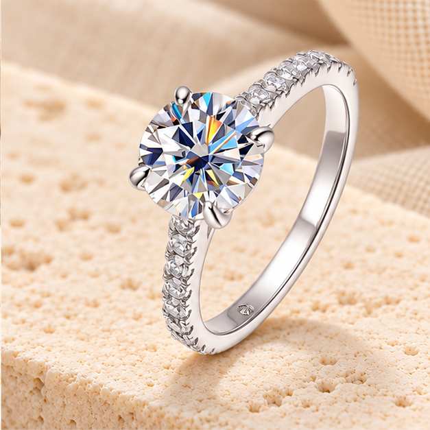 3ct Statement Ring — Moissanite, 925 Silver