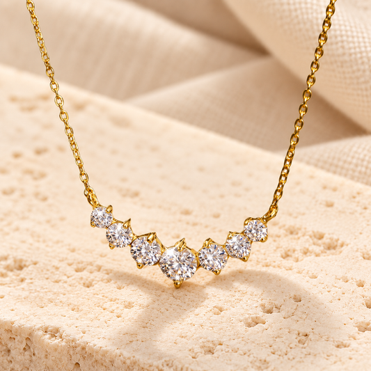 Statement Pendant Necklace — 1.7ct / 2.8ct Moissanite, 925 Silver